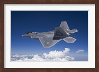 Framed F-22 Raptor over Southern New Mexico