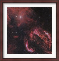 Framed Veil Nebula in the Constellation Cygnus