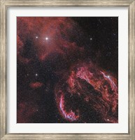 Framed Veil Nebula in the Constellation Cygnus