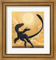 Framed Deinonychus Antirrhopus Dancing in the Sun