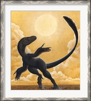 Framed Deinonychus Antirrhopus Dancing in the Sun