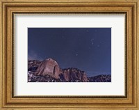 Framed La Ventana arch with the Orion Constellation Rising Above