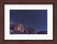 Framed La Ventana arch with the Orion Constellation Rising Above