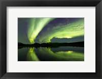 Framed Aurora Borealis Whitehorse, Yukon, Canada