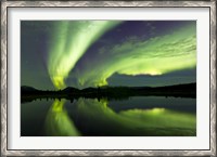 Framed Aurora Borealis Whitehorse, Yukon, Canada