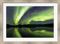 Framed Aurora Borealis Whitehorse, Yukon, Canada