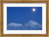 Framed Full moon over Ogilvie Mountains