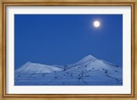 Framed Full moon over Ogilvie Mountains