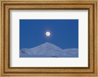 Framed Full Moon over Ogilvie Mountains, Canada