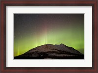 Framed Aurora Borealis and Milky Way over Carcross Desert
