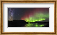 Framed Aurora Borealis, Milky Way and Big Dipper