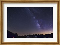 Framed Milky Way and Perseid Meteor Shower, Oklahoma