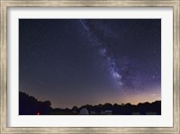 Framed Milky Way and Perseid Meteor Shower, Oklahoma