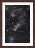 Framed Question Mark Nebula in Orion