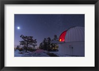 Framed Moonlight Illuminates the Schulman Telescope on Mount Lemmon