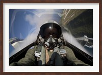 Framed View from the Cockpit of an F-16