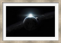 Framed Dawn Breaks on an Alien Planet