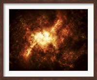 Framed Nebula Surrounded by Stars