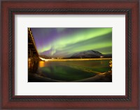 Framed Aurora Borealis over Nares Lake