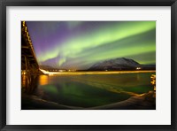 Framed Aurora Borealis over Nares Lake