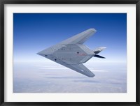 Framed F-117 Nighthawk Flies a Training Sortie over New Mexico