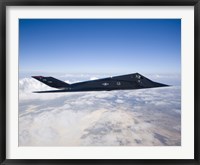 Framed F-117 Nighthawk Stealth Fighter in Flight over New Mexico