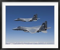 Framed Two F-15 Eagles over Oregon