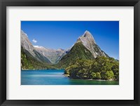 Framed Mitre Peak, Milford Sound, South Island, New Zealand