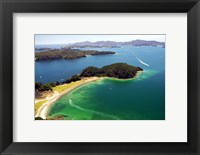 Framed Motuarohia Island, Bay of Islands, Northland, New Zealand