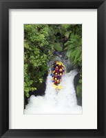 Framed Raft, Tutea's Falls, Okere River, near Rotorua, New Zealand