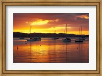 Framed Sunset, Russell, Bay of Islands, Northland, New Zealand