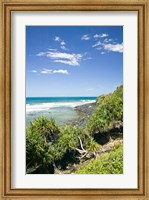 Framed Australia, Gold Coast, Burleigh Head NP beach