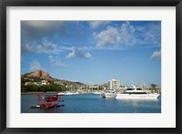 Framed Australia, Townsville, Castle Hill, Boats, Seaplane
