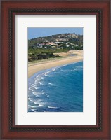 Framed Australia, Whitsunday, Bowen, King's Beach coastline