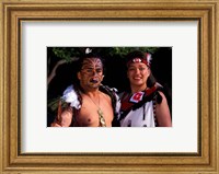 Framed New Zealand, North Island, Maori culture and costume