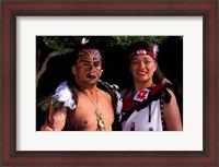 Framed New Zealand, North Island, Maori culture and costume