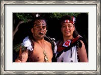 Framed New Zealand, North Island, Maori culture and costume