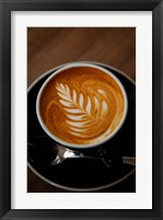 Framed Latte at Havana Coffee Works, Wellington, North Island, New Zealand