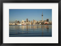 Framed Auckland CBD skyline, North Island, New Zealand