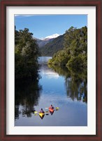 Framed Kayaks, Moeraki River by Lake Moeraki, West Coast, South Island, New Zealand