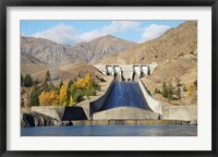 Framed Lake Aviemore, Benmore Dam, South Island, New Zealand