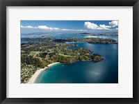 Framed Palm Beach, Waiheke Island, North Island, New Zealand