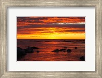 Framed Sunrise, Kaikoura, South Island, New Zealand