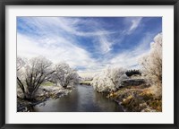 Framed Taieri River, Sutton, Otago, South Island, New Zealand