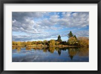Framed Waikato River near Taupo, North Island, New Zealand