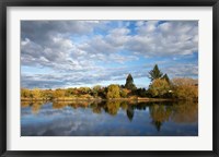 Framed Waikato River near Taupo, North Island, New Zealand