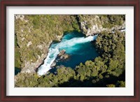 Framed Aratiatia Rapids, Waikato River, near Taupo, North Island, New Zealand
