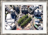 Framed Aerial view of Octagon, Dunedin, New Zealand