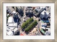 Framed Aerial view of Octagon, Dunedin, New Zealand