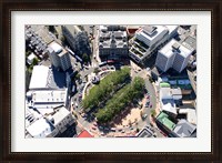 Framed Aerial view of Octagon, Dunedin, New Zealand